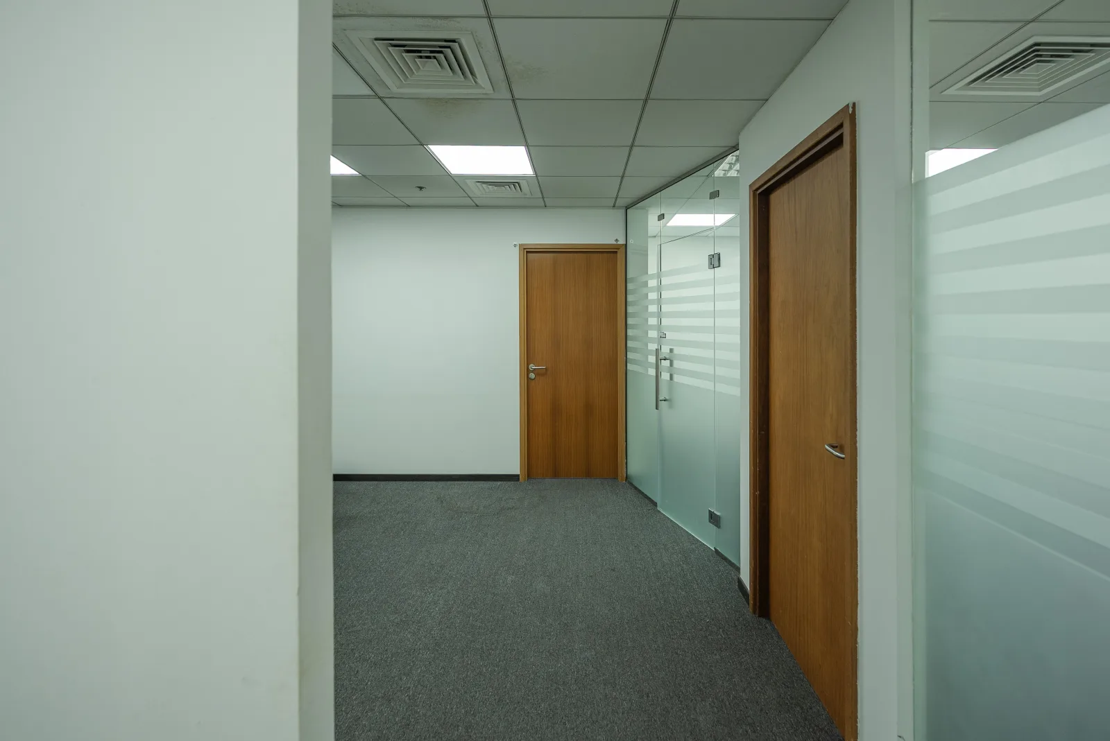 Fitted Office with Glass Partition | Carpeted — 3