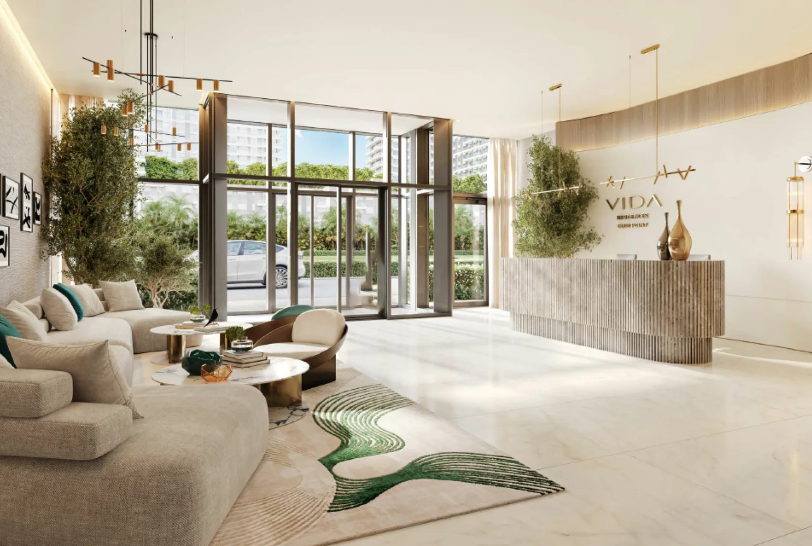 Modern 1BR, High Floor, Burj and Golf Course View — 3