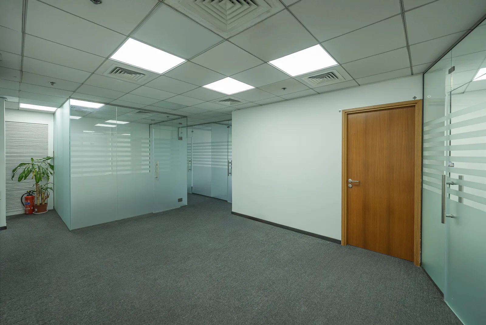 Fitted Office with Glass Partition | Carpeted — 4